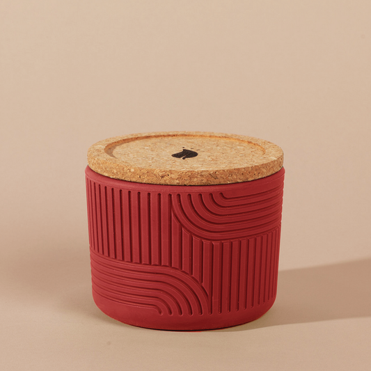 Crimson Reusable Candle Jar