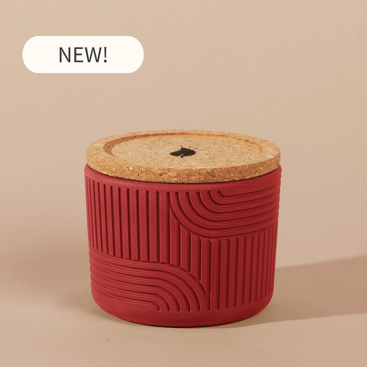 Crimson Reusable Candle Jar