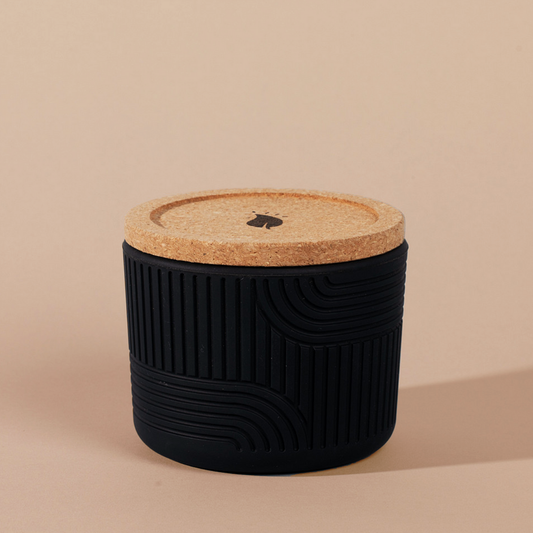 Charcoal Reusable Candle Jar