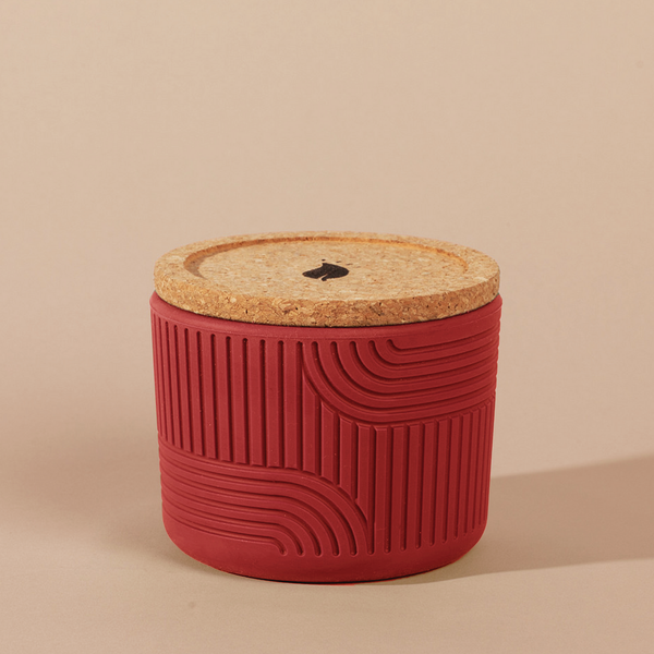 Crimson Reusable Candle Jar