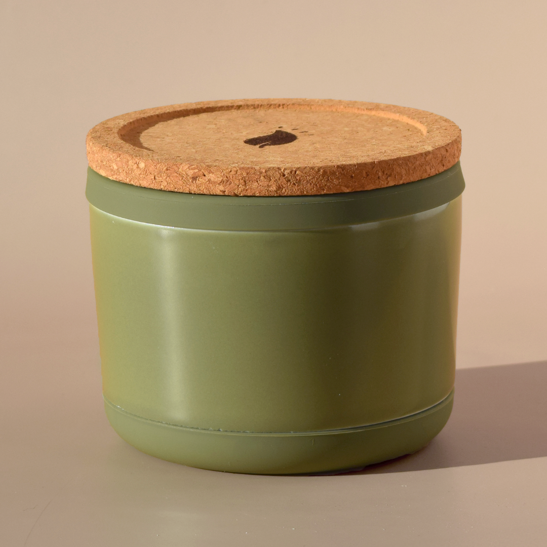 Green Reusable Candle Jar