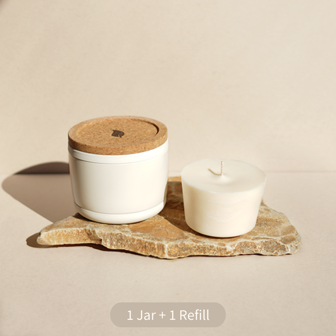 Refillable Candle Set - Spiced Timber